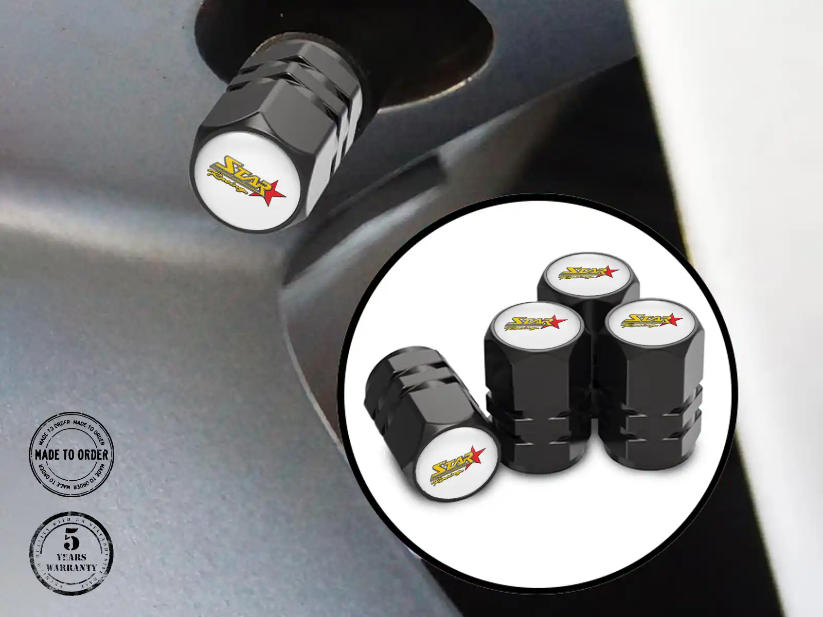 Wheel Valve Covers for Motorcycles Universal Fitment
